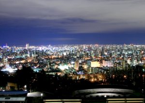 旭山記念公園‐夜景 –